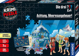 Umrzeć Drei??? Dzieci - Puzzle kryminalne - Uważaj na potwora morskiego Od KOSMOS 680664, 150 elementów, Świecące w ciemności, Czytanie, puzzle, rozwiązywanie zagadek, puzzle detektywistyczne dla dzieci w wieku 7+ Puzzle Naty Shop Domyślny tytuł