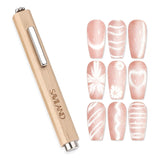 SAVILAND 4X Hochfester Cat Eye Magnes na Nagel: 3-w-1 Nagel Magnes Rund Lange Streifenperle N35 Neodymowy Ultra silny magnes na Nagellac Präzise 3S Formung Cat Eye Gel Nagellak Magnes Magnetstift