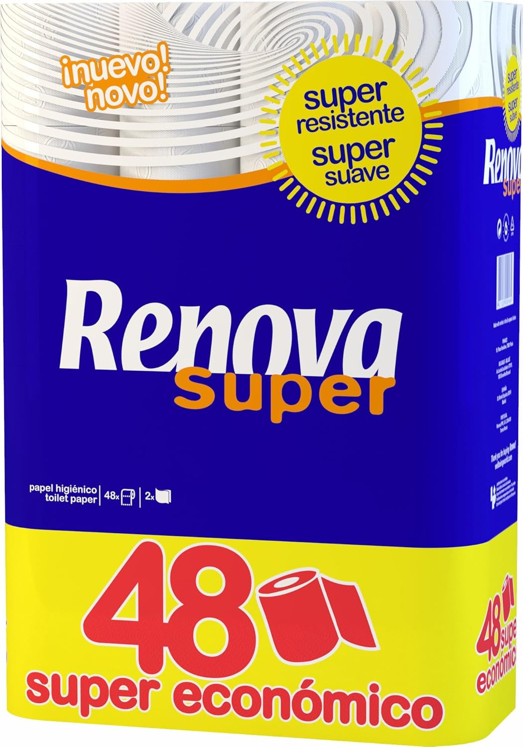 Papier toaletowy Renova Super, 48 rolek