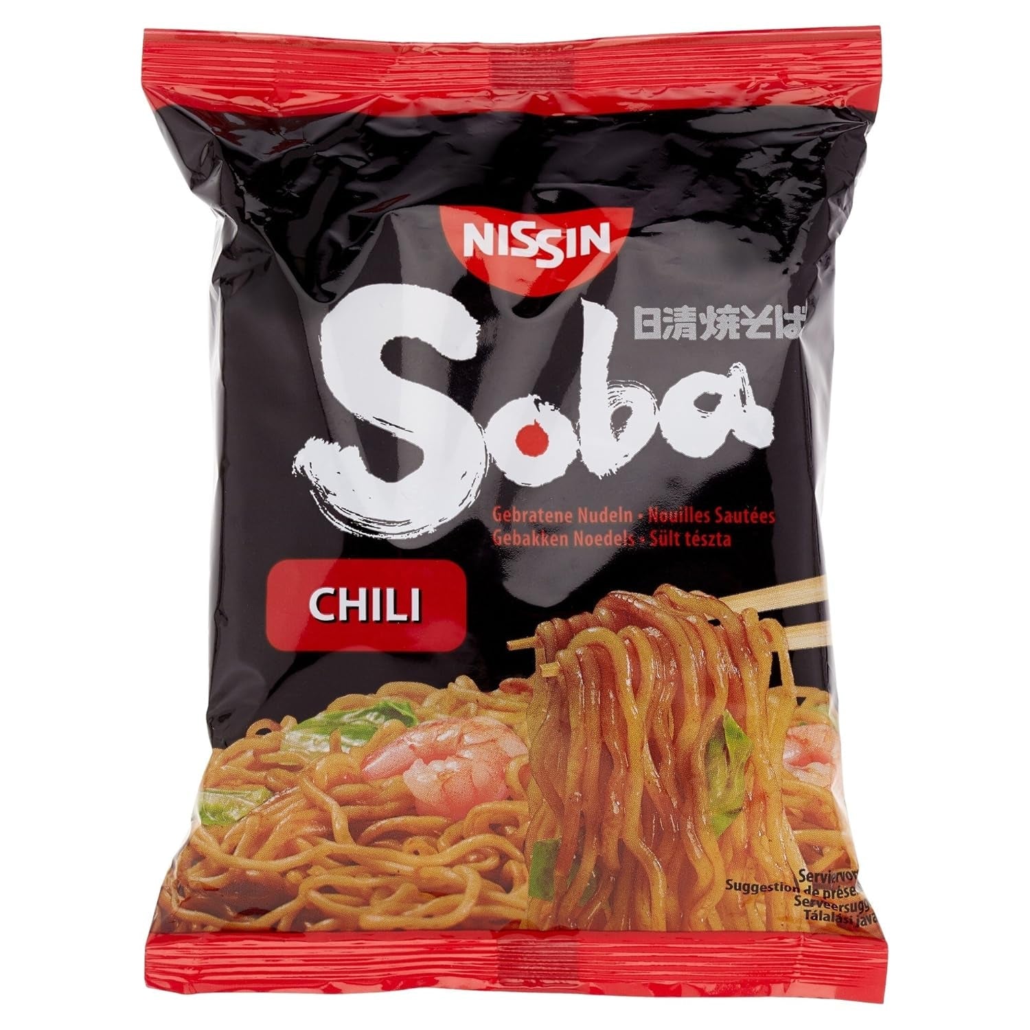 Smażony Makaron Pszenny Nissin o Smaku Chili, 111g