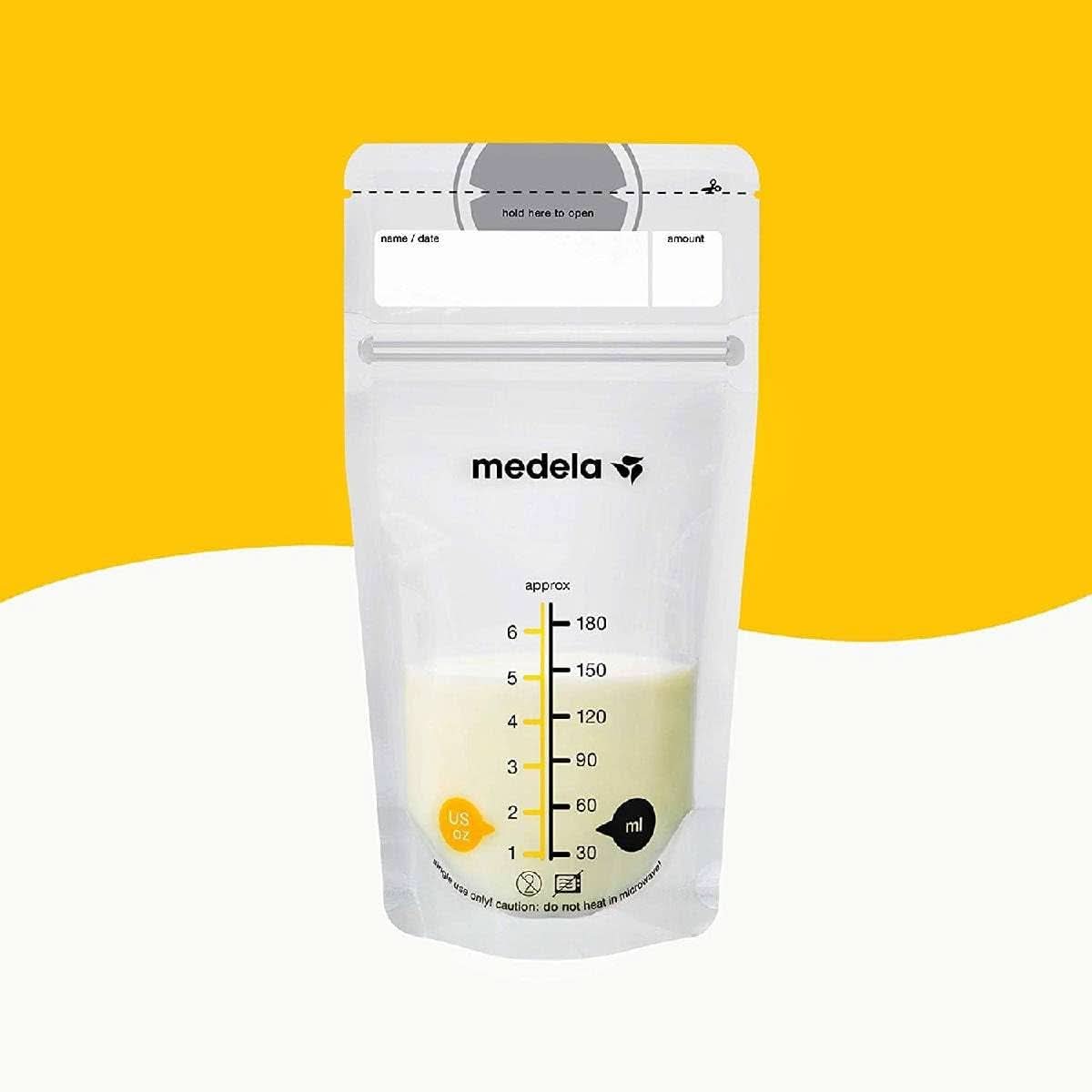 Torebki do przechowywania mleka Medela 25 szt., ok. 200 ml, biały (wersja hiszpańska) Żywność i akcesoria do karmienia piersią Sklep Bebe Naty