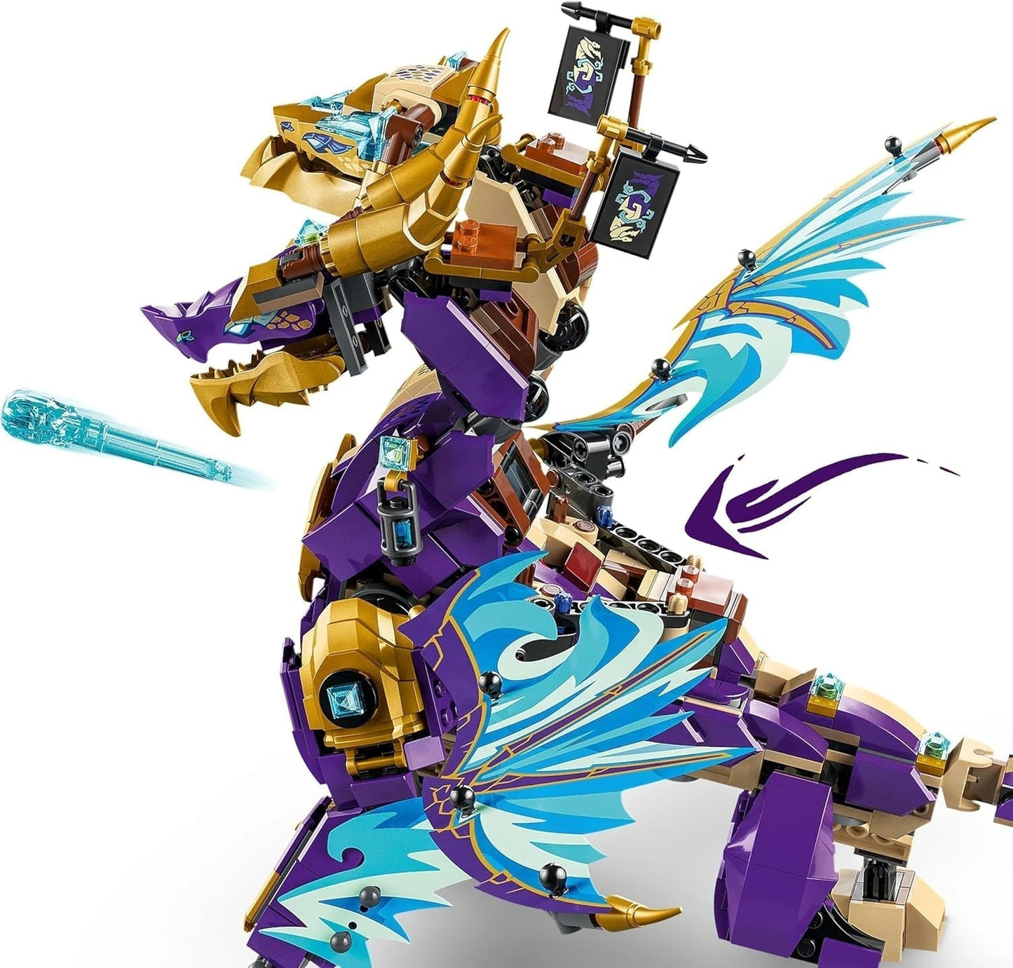 LEGO NINJAGO Świetlny smok - zabawka z 8 minifigurkami i kołem Spinjitzu - interaktywna zabawka konstrukcyjna ninja dla chłopców i dziewcząt od 9 lat - pomysł na prezent dla fanów 71836 Zestawy do budowania Besuche den LEGO-Store