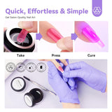 SAVILAND Fester Nagelkleber Gel: 30-Tage Lang Anhaltender Stronger Nagelkleber Für Press on Nails Falsche Nagelspitzen 15Ml UV Nagelkleber 3D Gel-Nagelkunst-Kleber Für Verwendung Im Salon Zu Hause