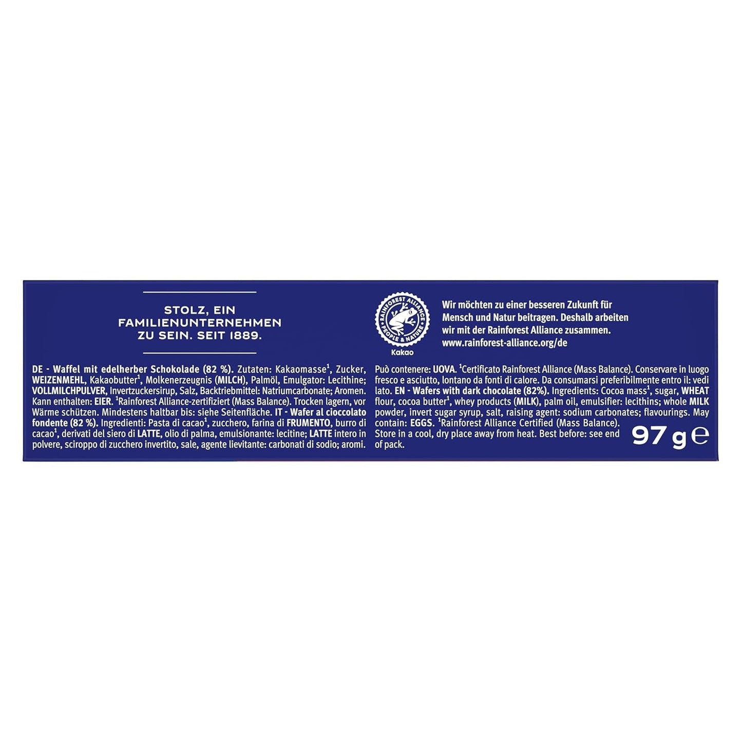BAHLSEN Edelherb wafle czekoladowe - Wafelek czekoladowy Edelherb (1 x 97 g)