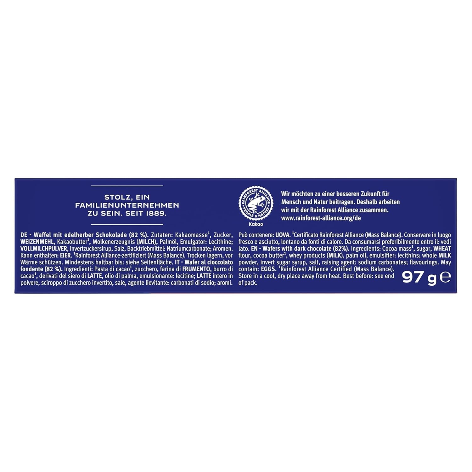 BAHLSEN Edelherb wafle czekoladowe - Wafelek czekoladowy Edelherb (1 x 97 g)