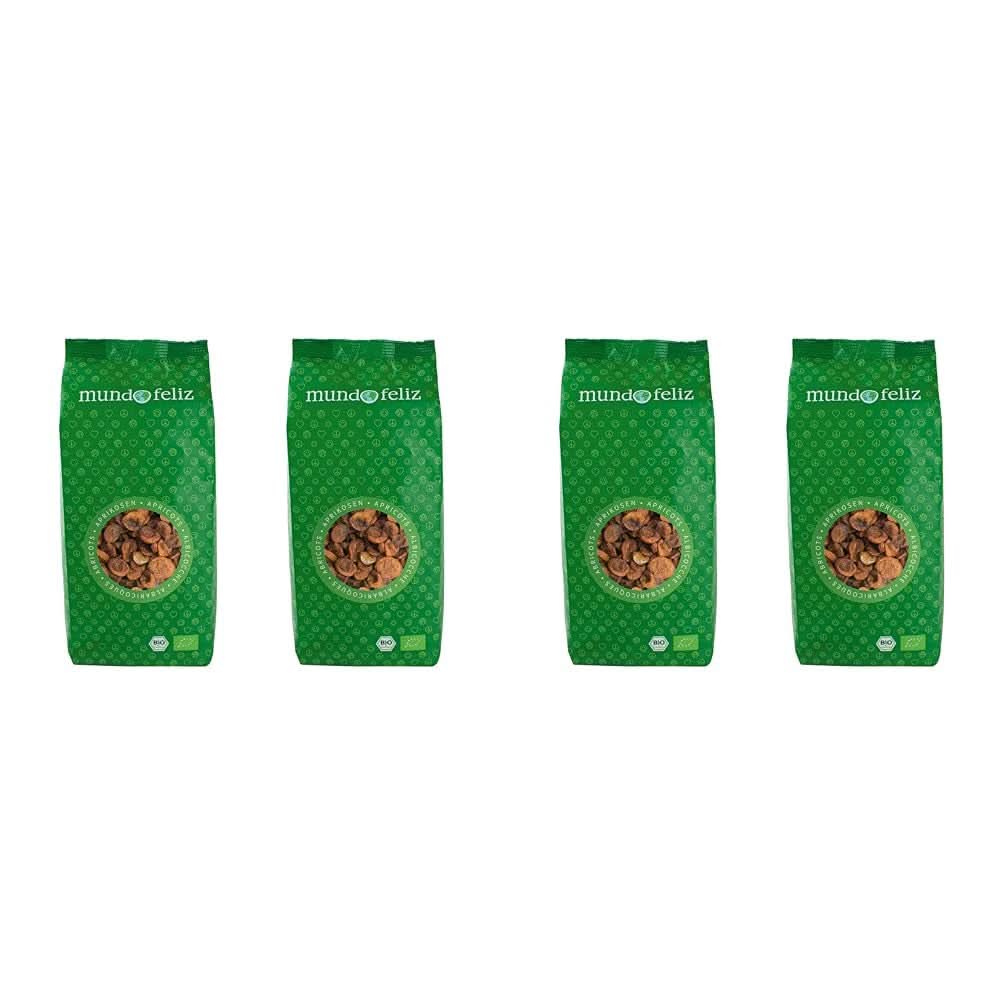 Mundo Feliz, Morele suszone z pestkami z upraw ekologicznych, 2 x 500 gramów Naty Shop produkty suszone 4 x 500 gramów