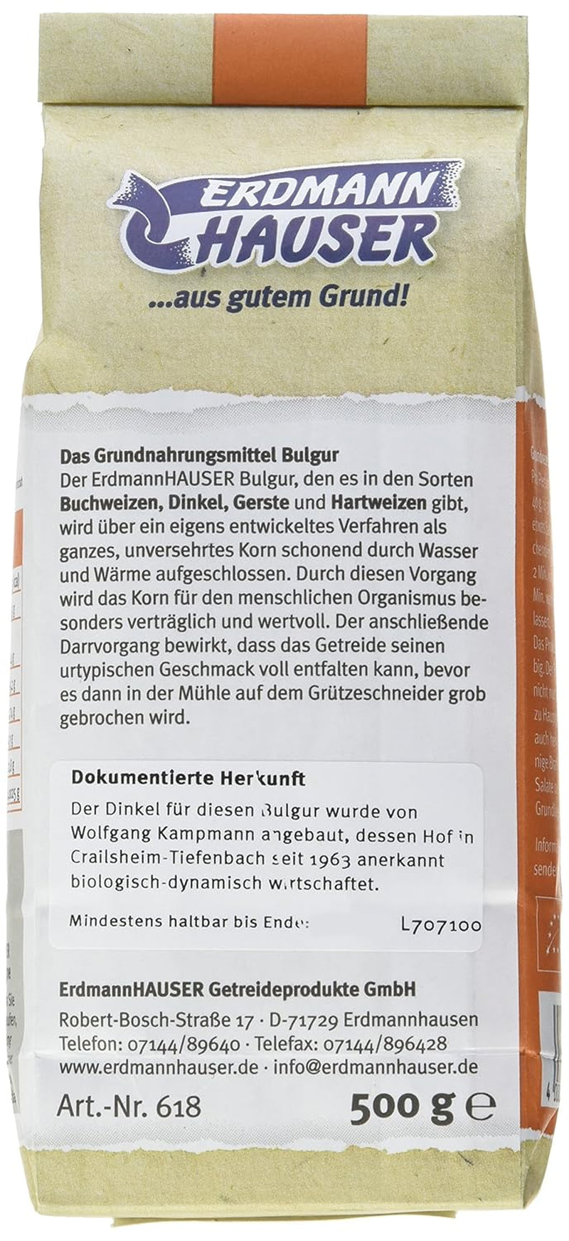 Bulgur Demeter z orkiszu | lokalna alternatywa dla ryżu | 500g