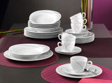 Seltmann Weiden 001.706904 Zestaw zastawy stołowej Trio Highline, 30 sztuk, 36,5 x 31,2 x 36,9 cm, biały