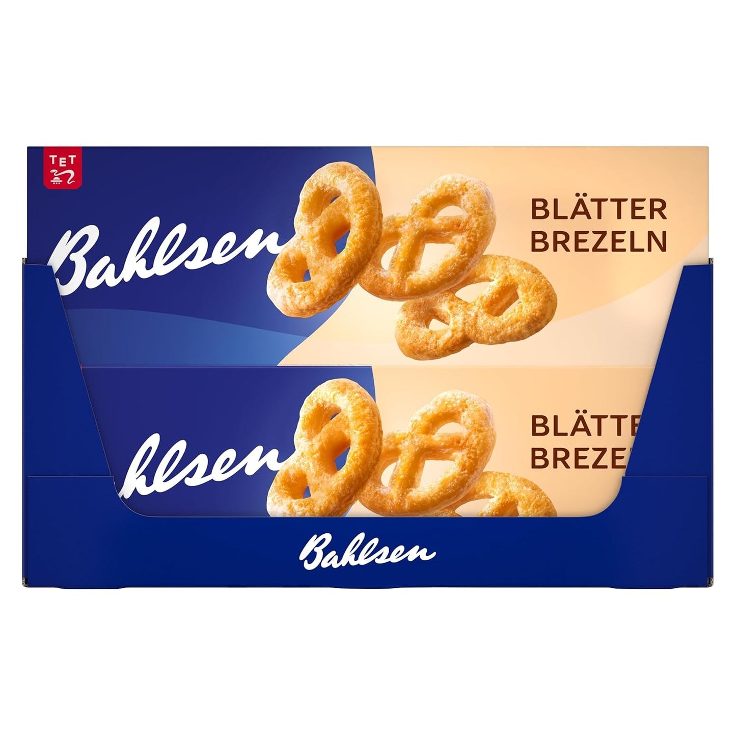 Ciasto francuskie Bahlsen - opakowanie 12 szt. - Karmelizowane ciasto francuskie w kształcie precli (12 x 100 g)