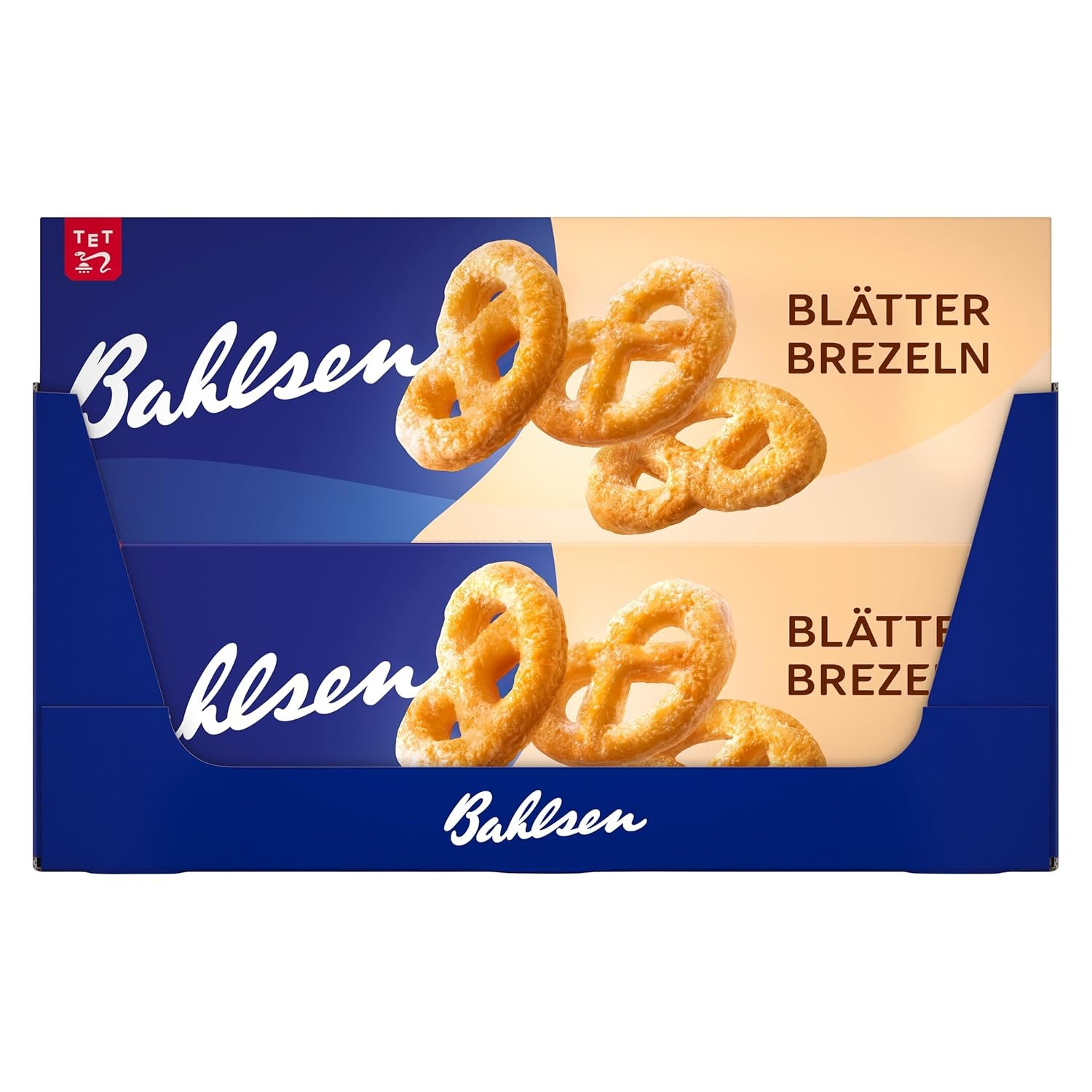 Ciasto francuskie Bahlsen - opakowanie 12 szt. - Karmelizowane ciasto francuskie w kształcie precli (12 x 100 g)