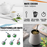 ORIGEENS BIO YERBA MATE Z CYTRYNĄ I IMBIREM 200 G - Herbata energetyzująca I Organiczna herbata Yerba Mate, niepalona, ​​z liści, bez łodyżek i pyłu
