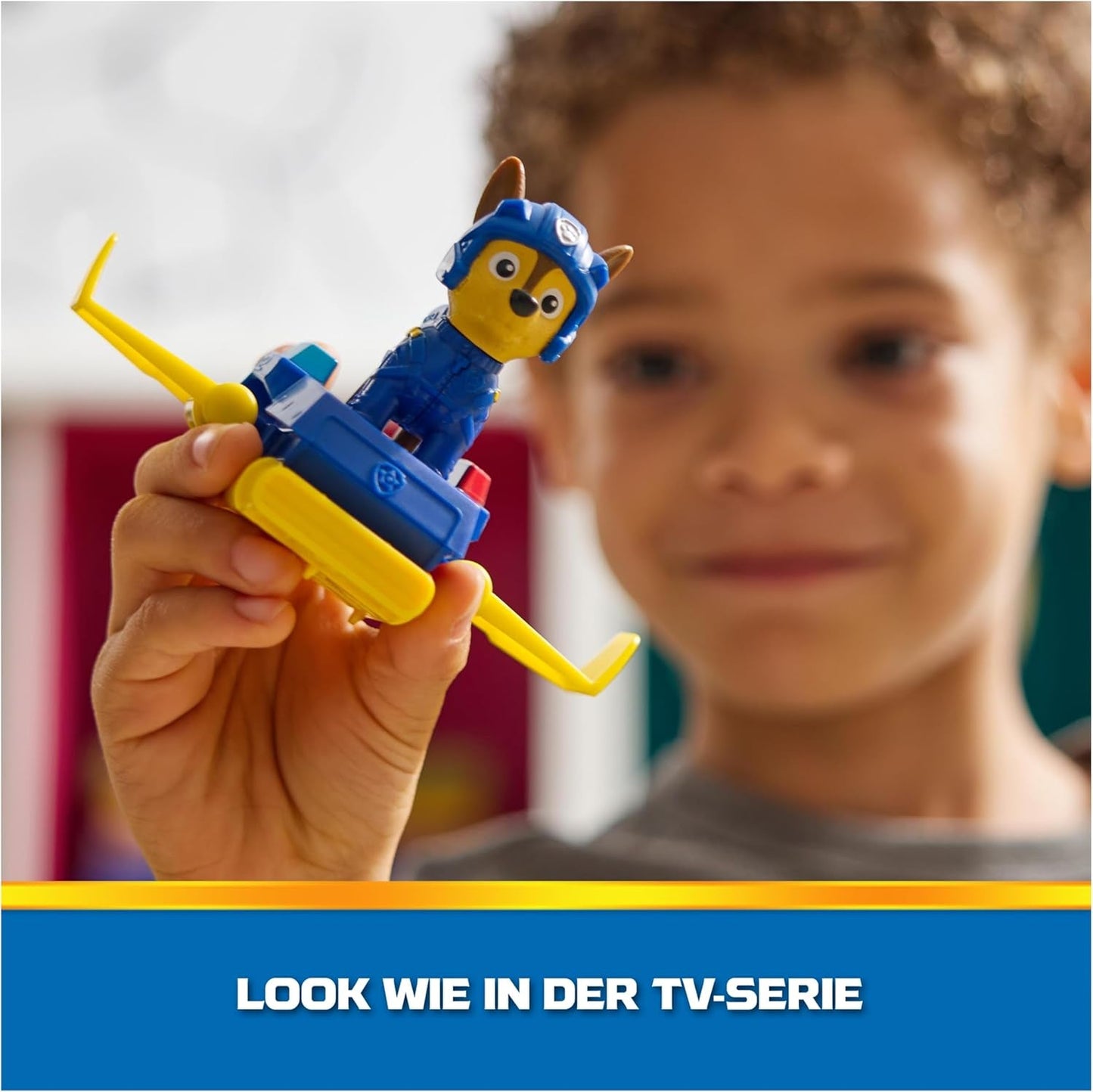 PAW PATROL Chase Action Pup Mini samolot ratowniczy ze składanymi skrzydłami Zabawka dla dzieci w wieku 3 lat Figurki Naty Shop