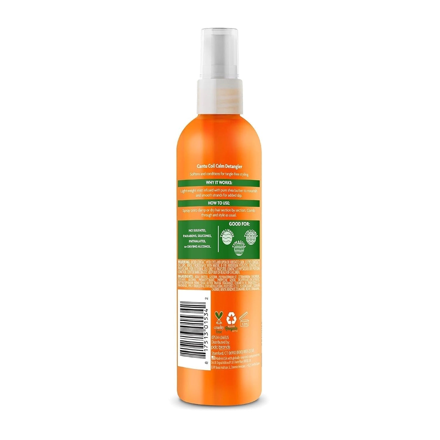Cantu Coil Calm spray ułatwiający rozczesywanie, shea, kręcone włosy, 237ml Produkty do rozczesywania Naty Shop