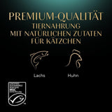 Sheba mokra karma dla kociąt, w różnych saszetkach, z łososiem (MSC) i kurczakiem w sosie, opakowanie zbiorcze 40x85g