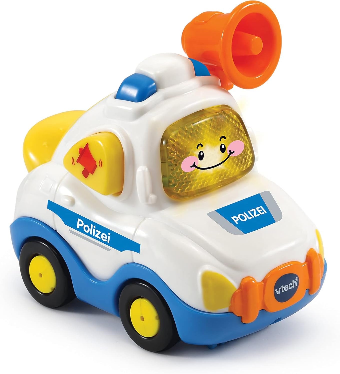 Vtech TUT TUT Baby Flitzer - Policja - Od 1-5 lat & TUT TUT Baby Flitzer - Wóz strażacki - Autko z muzyką, przyciskiem świetlnym, zdaniami i ciekawymi dźwiękami - Od 1-5 lat Baby Toys Naty Shop
