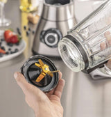 CASO B 1800 Powerblender-Set - Mikser stojący, 28 000 U/Min, Glasbehälter 1,75 L, Inkl. Trinkflasche Und Zerkleiner, Mixer Testsieger Mit Sehr Gut, Edelstahl Naty Shop