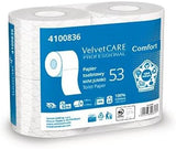 Papier toaletowy celulozowy Comfort, papier toaletowy 2-warstwowy, 486 arkuszy, 4 szt., biały papier toaletowy,