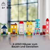 LEGO Classic Kreatywne domy, zestaw klocków do budowania dla dzieci, 850 klocków do budowania, zabawka do budowania domu z akcesoriami, prezent dla chłopców i dziewcząt w wieku 4 lat 11035 Zestawy do budowania Beuche den LEGO-Store