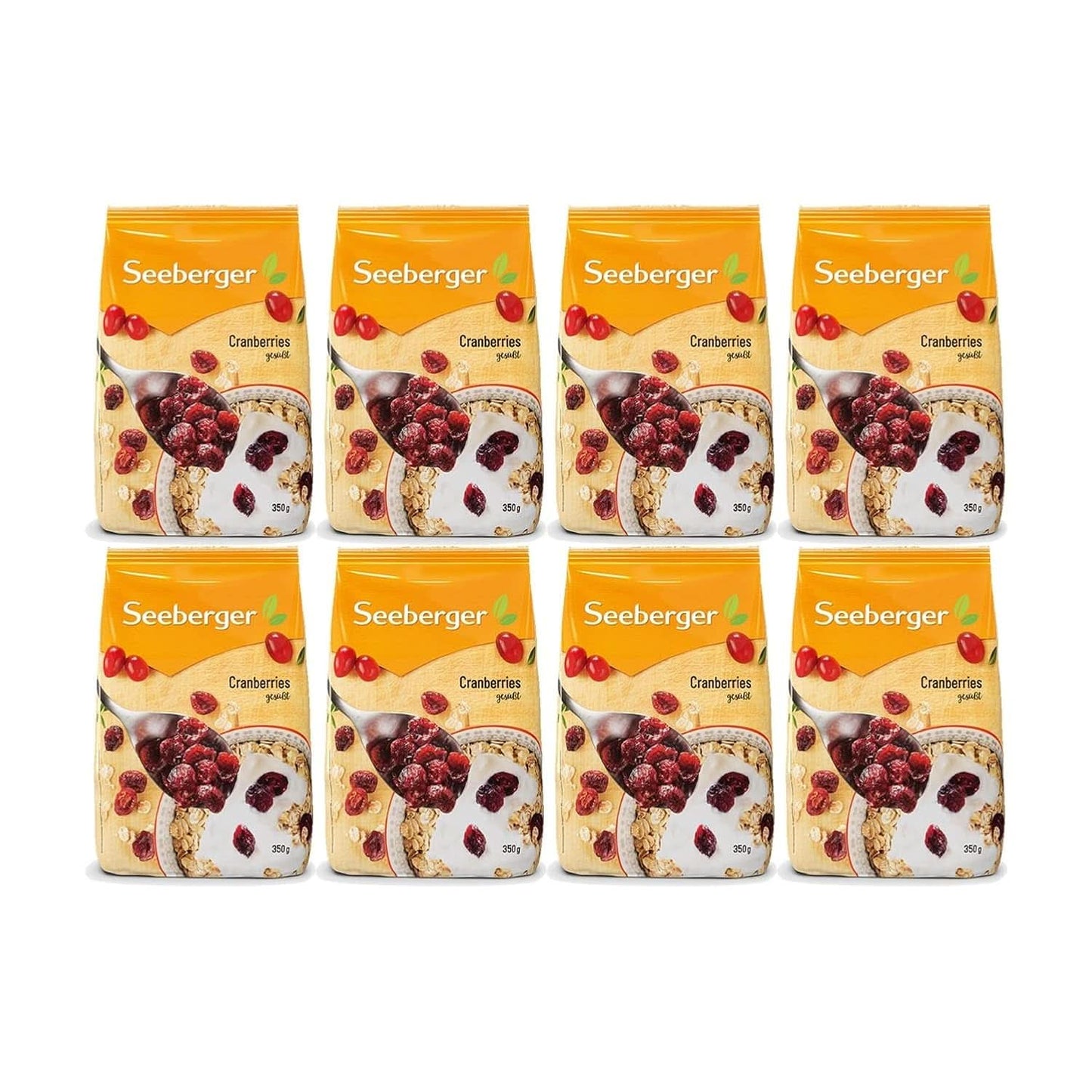 Seeberger, Przekrojone na pół, owocowe i słodkie żurawiny kanadyjskie Naty Shop Produkty suszone