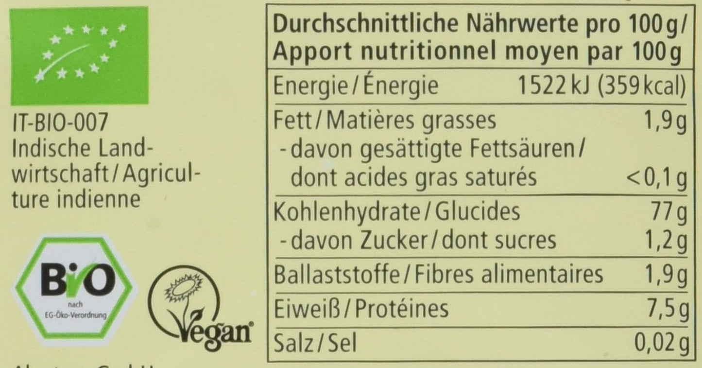 Organiczny ryż brązowy długoziarnisty, opakowanie 6 sztuk (6 x 1 kg)