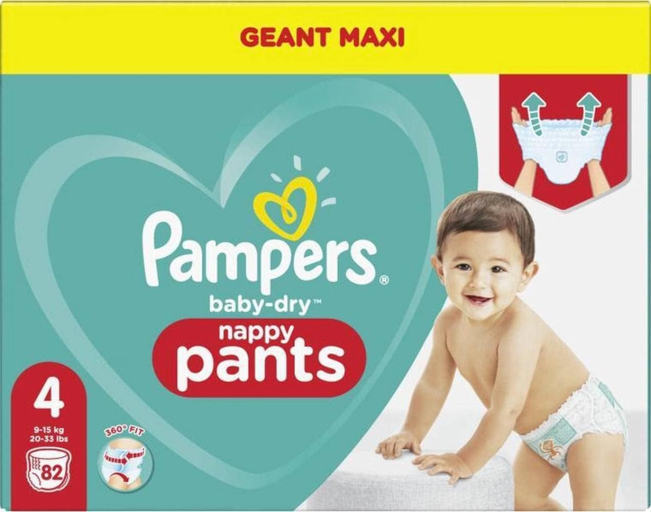 Pampers (stara wersja), majtki, rozmiar 4, 9kg-15kg, trzy opakowania (1 x 88 pieluszek)