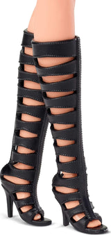 Kolekcjonerska lalka Barbie Basics Model 2 z blond włosami, czarną mini sukienką i butami gladiatorkami, uniwersalny krój, ruchome ciało i wymienna głowa, lalki JBH71 Naty Shop