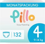 Pieluchy Pillo, rozmiar 7, 84 sztuki, 4 opakowania po 21 pieluszek, rozmiar 7 - XXL (15+ kg) - Pieluchy dziecięce