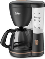 Ekspres do kawy Tefal Includeo z filtrem, Ekspres do kawy Niezwykle łatwy w obsłudze, Odpowiedni dla osób prawo- i leworęcznych, Automatyczne otwieranie pokrywy, 1,25 l, 10 do 15 filiżanek, CM533811