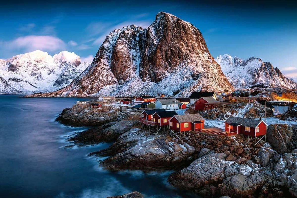 Ravensburger Puzzle 17081 - Hamnoy, Lofoty - 3000 elementów puzzle dla dorosłych i dzieci od 14 lat, Norwegia puzzle krajobrazowe Puzzle Naty Shop