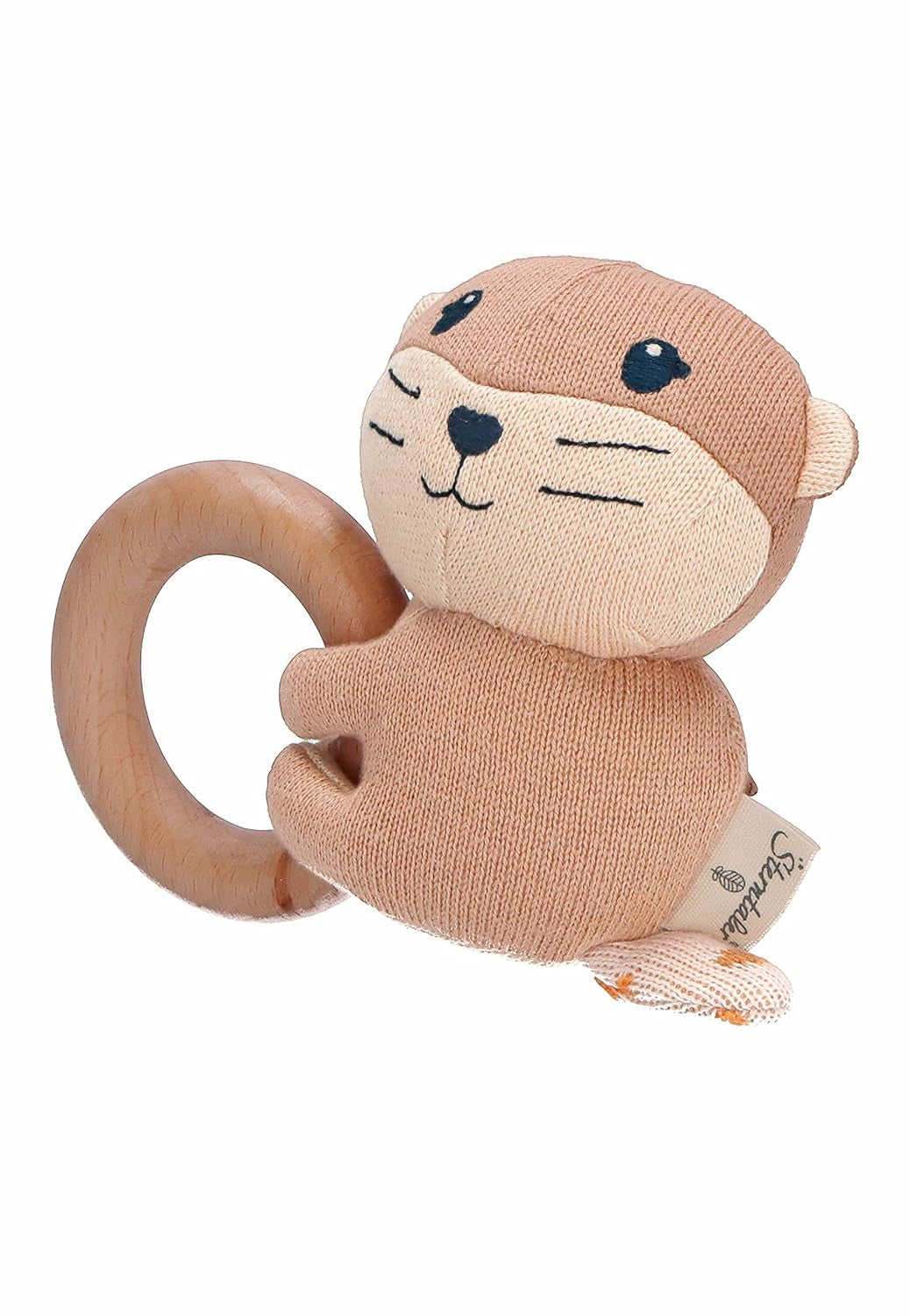 Sterntaler Baby Jungen Greifling Baby Holz Greifling Otti - Zabawka dla dziecka, zabawka do chwytania, zabawka do chwytania drewniany uchwyt do chwytania dla dzieci - organiczne Bebe Toys Naty Shop