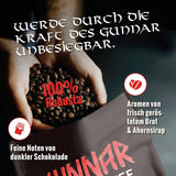 Pusta pieczeń - GUNNAR - 1kg - Cała kawa-Bohnen Extra Strong - Kräftige Robusta-Röstung - 494mg Kaffein je Tasse - Würzig & Kraftvoll mit Noten von dunkler Schokolade - Säurearm