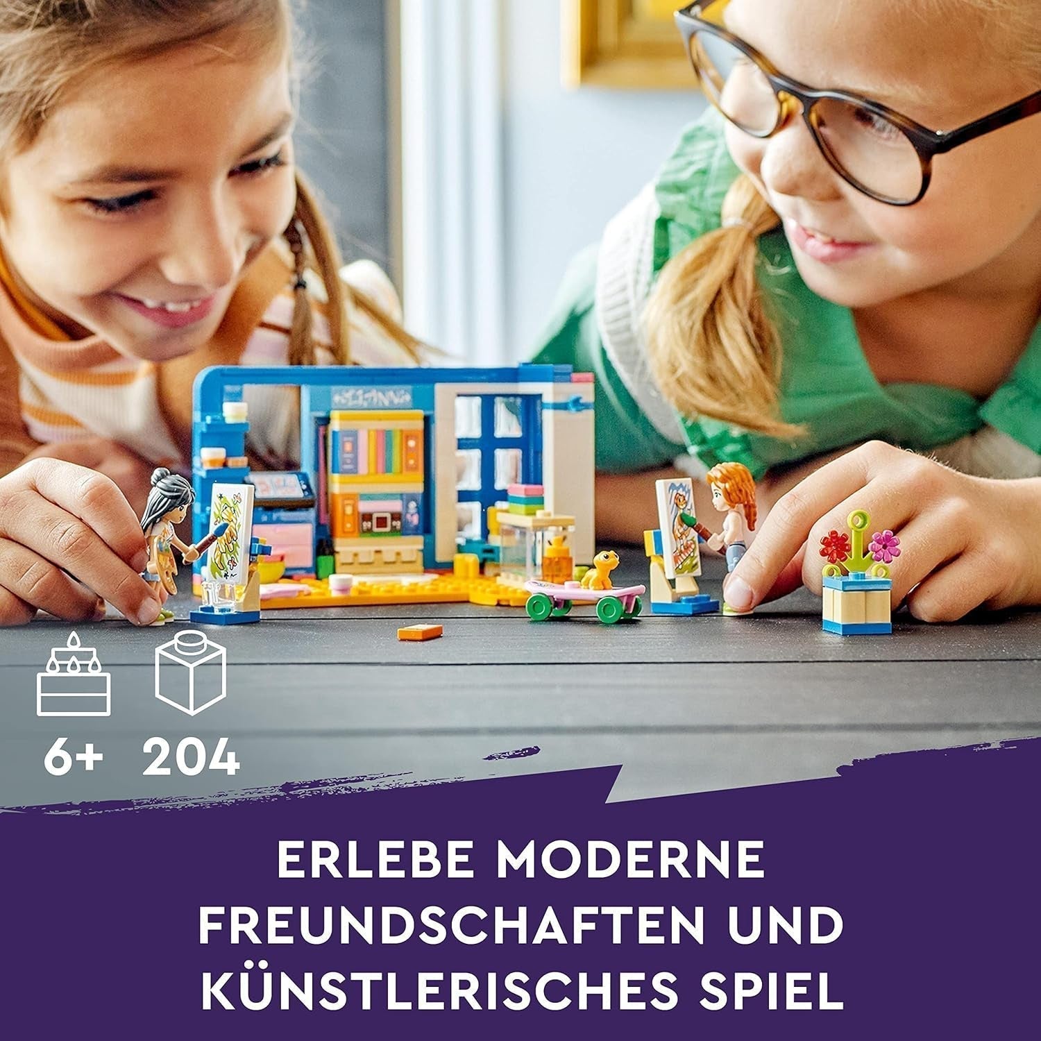LEGO 41739 Friends Pokój Liann, minizabawka z motywem artystycznym, mały prezent kolekcjonerski z Liann, minilaleczkami Jesień i zwierzaki Zestawy do budowania z serii 2023 Besuche w sklepie LEGO