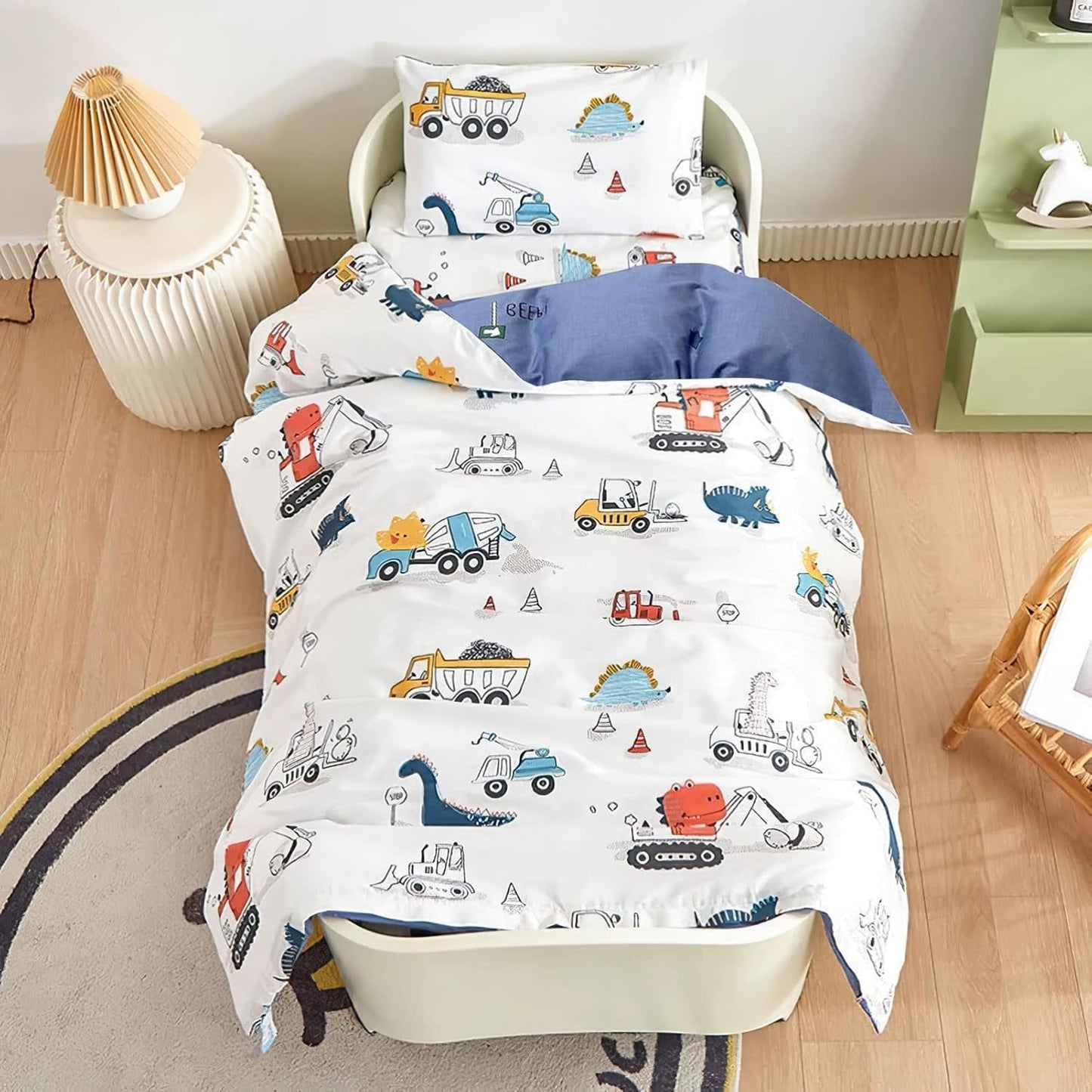 Pościel dla dzieci chłopięca w różne wzory, 100% bawełna Pościel - dziecięca Naty Shop Dinozaury 100 X 135 cm