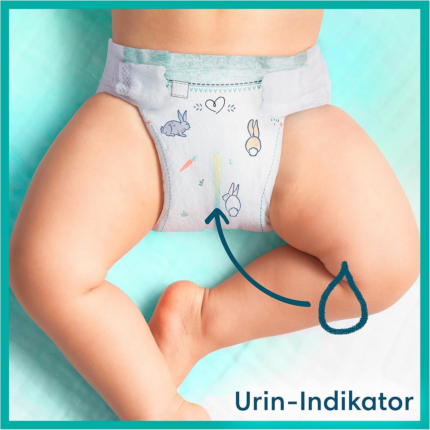 Pieluszki dla niemowląt Pampers, rozmiar 2 (4-8 kg), Harmony, pudełko Half Moon, delikatna ochrona skóry i składniki ziołowe, 240 sztuk