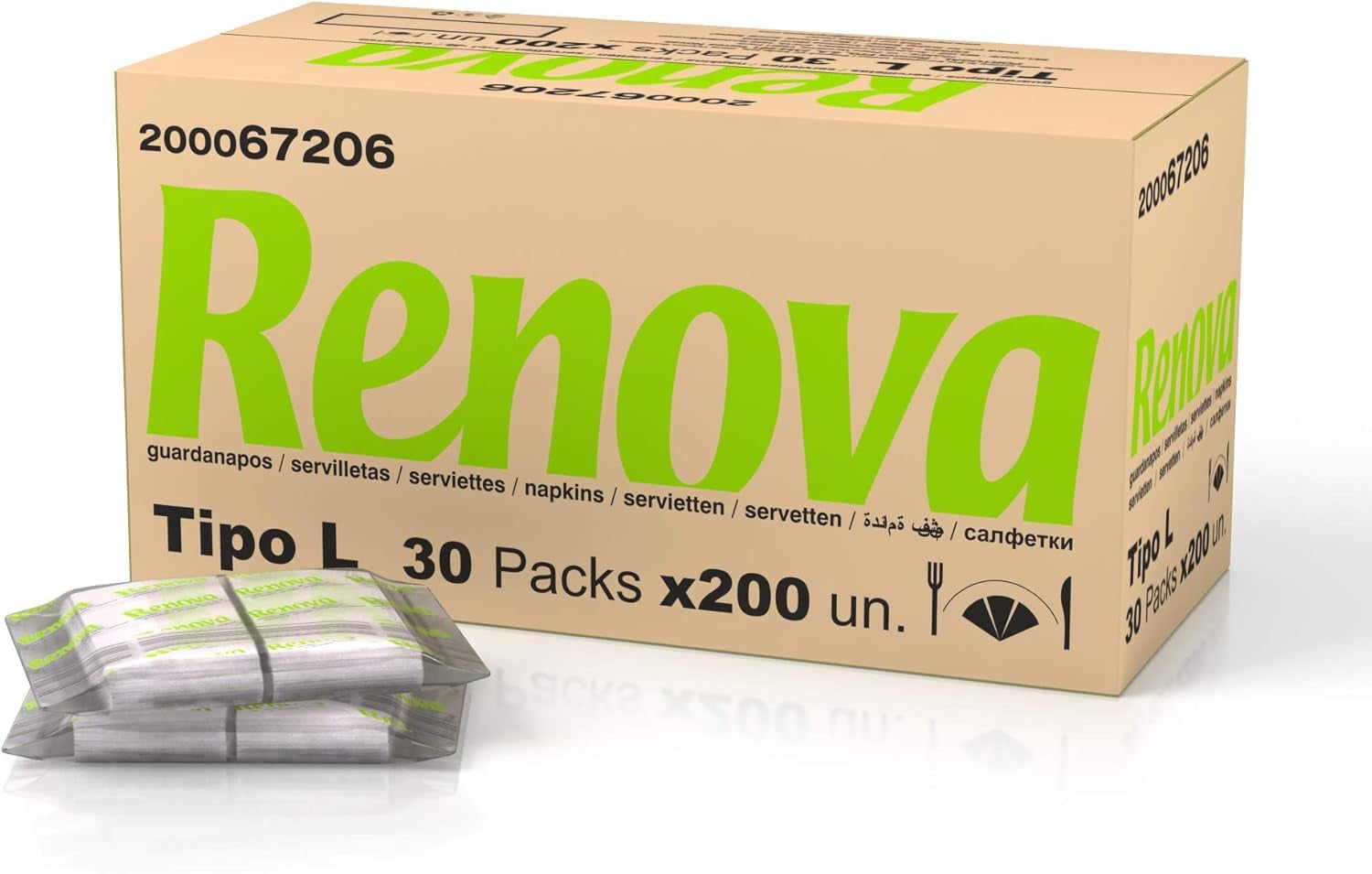 Serwetki barowe Renova typ L - 6000 serwetek