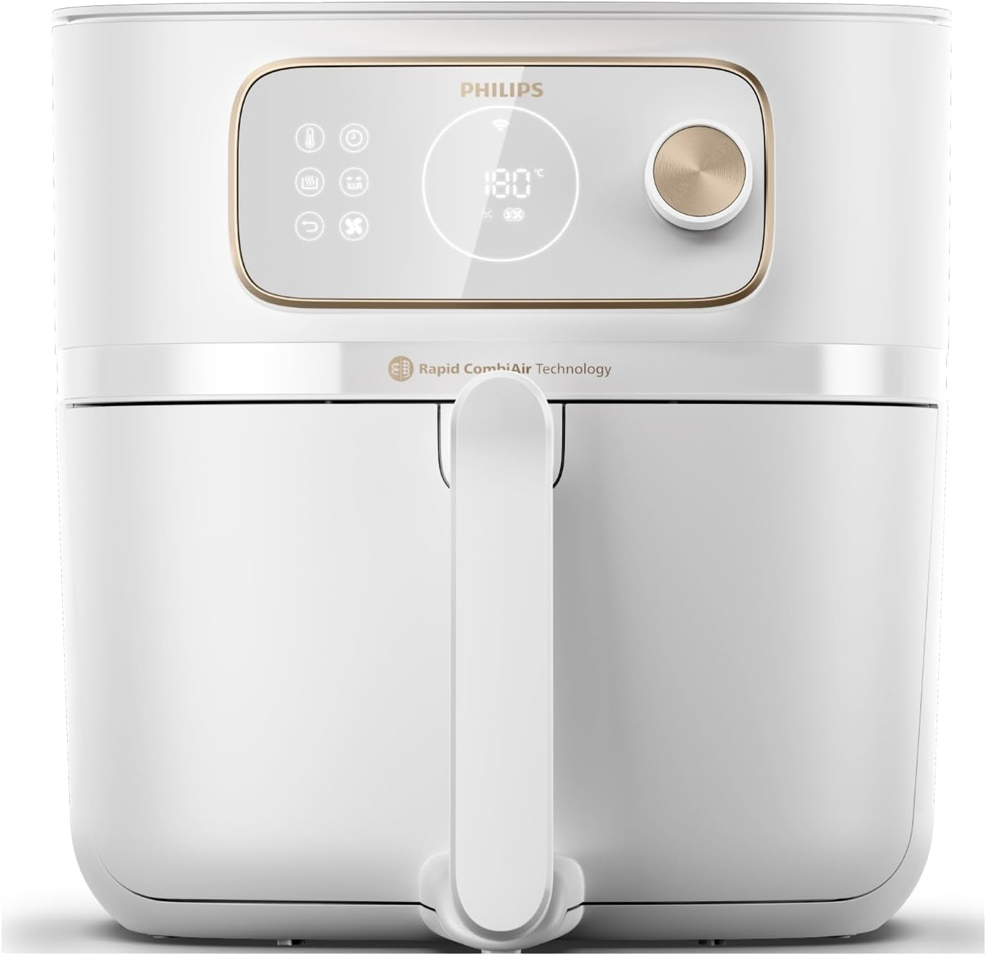 Philips 3000Er Airfryer XL - Technologia Rapid Air, smażenie do 90% mniej tłuszczu, pojemność 1,2 kg, 6,2 litra, ekran dotykowy Urządzenia Naty Shop Weiß Połączenie bezprzewodowe z funkcją autocook 8,3 L