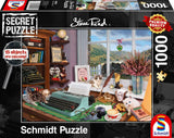 Schmidt Spiele 59920 Przy biurku, 1000-częściowe tajne puzzle Puzzle Naty Shop Domyślny tytuł