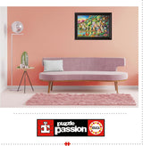 Educa - Puzzle 500 elementów dla dorosłych | Kolorowa wioska nad jeziorem, puzzle 500 elementów dla dorosłych i dzieci od 11 lat, puzzle krajobraz, ilustracja (19552) Puzzle Naty Shop