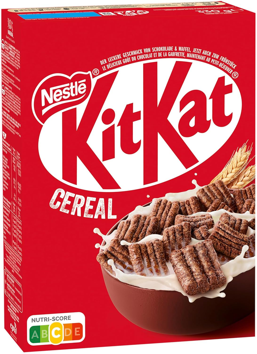 Nestlé Cereal, Knusprige Frühstücks-Cerealien Mit Der Typischen -Waffel Und Köstlicher Schokolade, 1Er Pack (1 X 330G) Cereale Naty Shop Domyślny tytuł