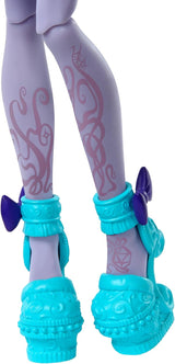 Zestaw akcesoriów Monster High Fearbook Twyla i klubu filmowego, kurtka studencka, album dyplomowy, gra planszowa i ciasteczka, HXW31