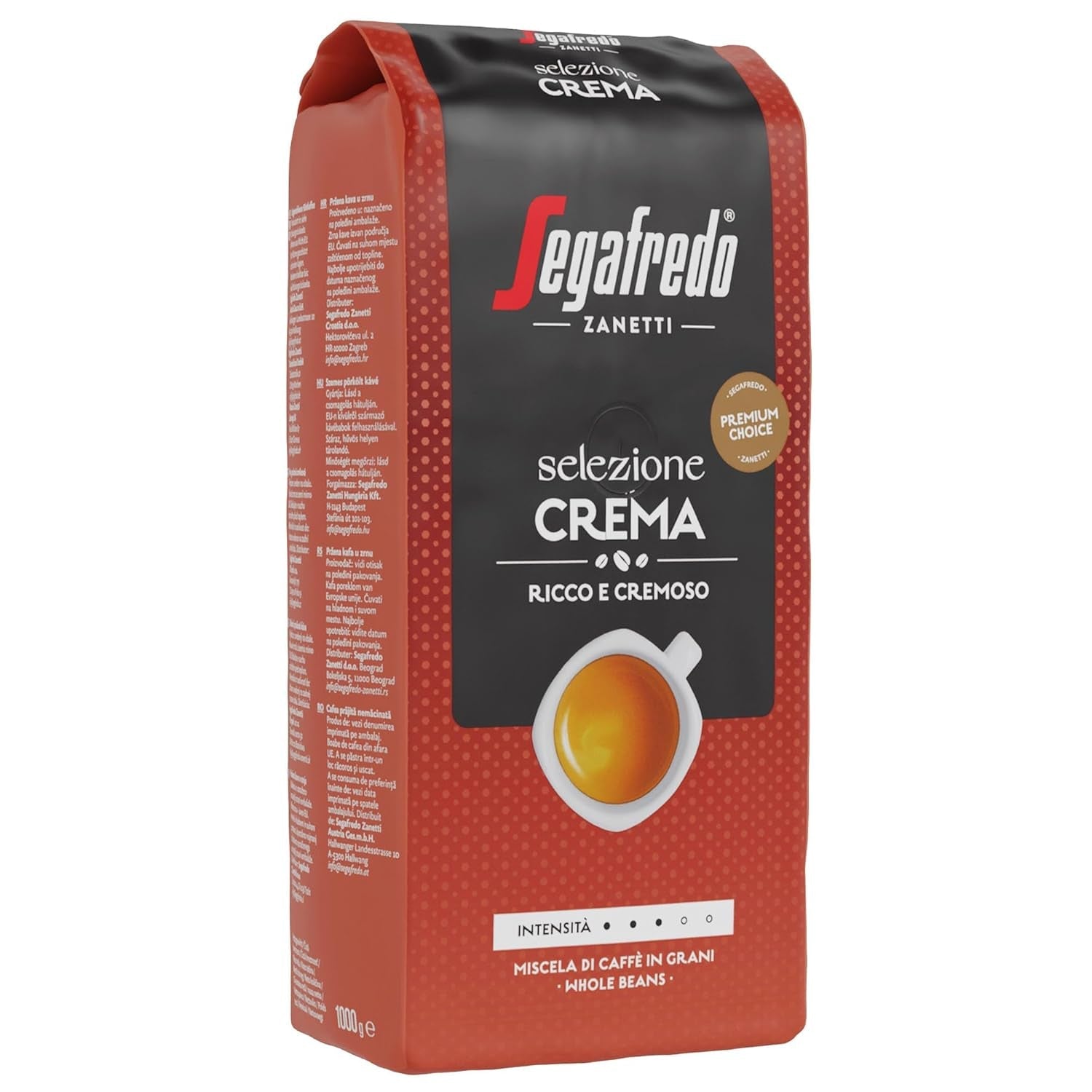 Segafredo Zanetti Selezione Fasola kremowa, opakowanie 6 sztuk (1 x 1 kg)