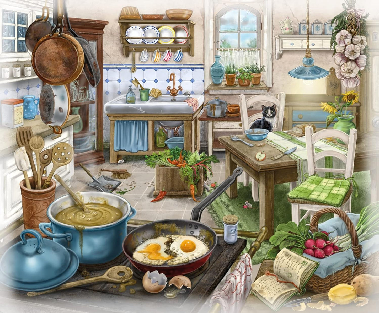 Puzzle Ravensburger EXIT - Upiorny Dwór - 6X 99-elementowe puzzle dla miłośników puzzli dla dorosłych i dzieci w wieku od 10 lat Puzzle Naty Shop