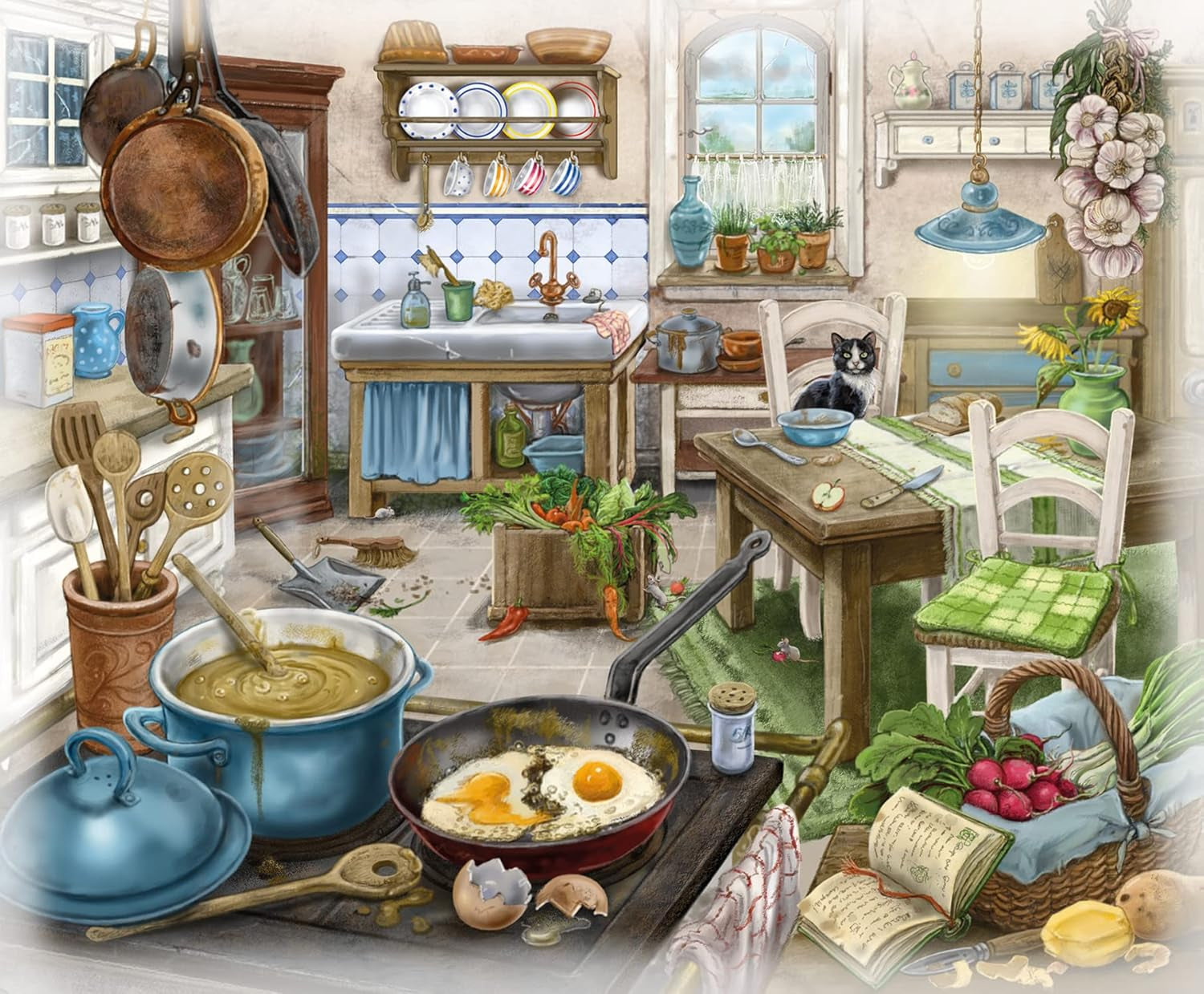 Puzzle Ravensburger EXIT - Upiorny Dwór - 6X 99-elementowe puzzle dla miłośników puzzli dla dorosłych i dzieci w wieku od 10 lat Puzzle Naty Shop