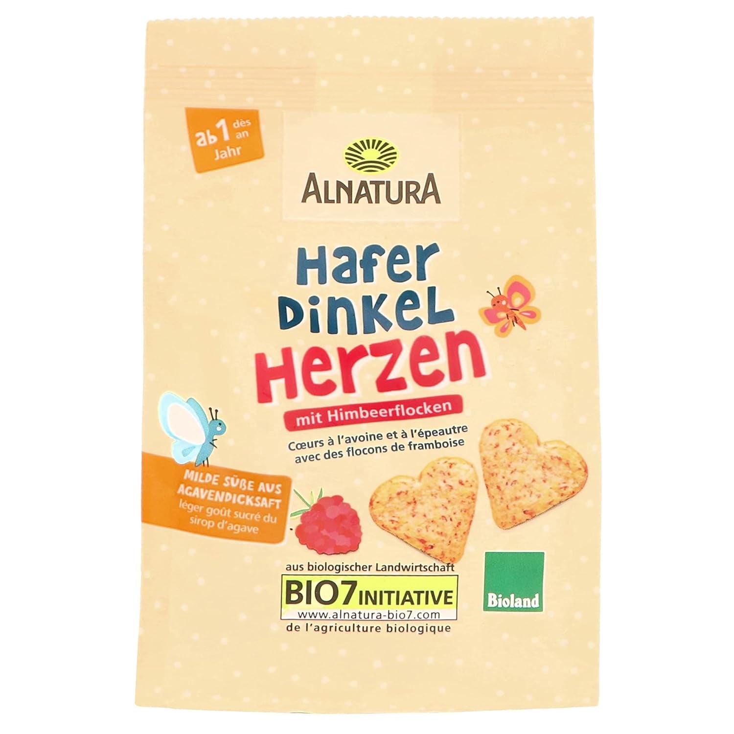 Organiczne serca owsa i orkiszu, od 1 roku, 125 g