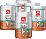 ILLY 6 pudełek kawy ziarnistej po 250 gramów, Arabica Selection, Brazylia, certyfikat Cerrado Mineiro, Regenagri