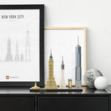 Zestaw LEGO Architecture Nowy Jork, model panoramy miasta z World Trade Center i Statuą Wolności, rękodzieło dla dorosłych, dekoracje do domu i biura, prezenty dla kobiet i mężczyzn 21028 Zestawy do budowania Besuche w sklepie LEGO