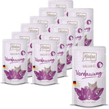 MjAMjAM - Mokra karma dla kotów premium - Wellness - Trawienna - Kurczak, opakowanie 12 szt. (12 x 125 g), bez zbóż