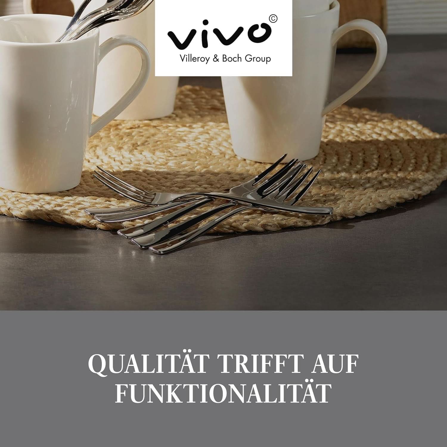 Vivo by Villeroy & Boch - Zestaw sztućców Voice Basic 30 sztuk dla 6 osób Naty Shop