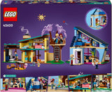 LEGO Friends Dom rodzinny Olly i Paisley, domek dla lalek z figurkami i akcesoriami, dwupiętrowy domek i domek na drzewie, kreatywny prezent dla dziewcząt i chłopców w wieku 7+ 42620 Zestawy do budowania Besuche w sklepie LEGO