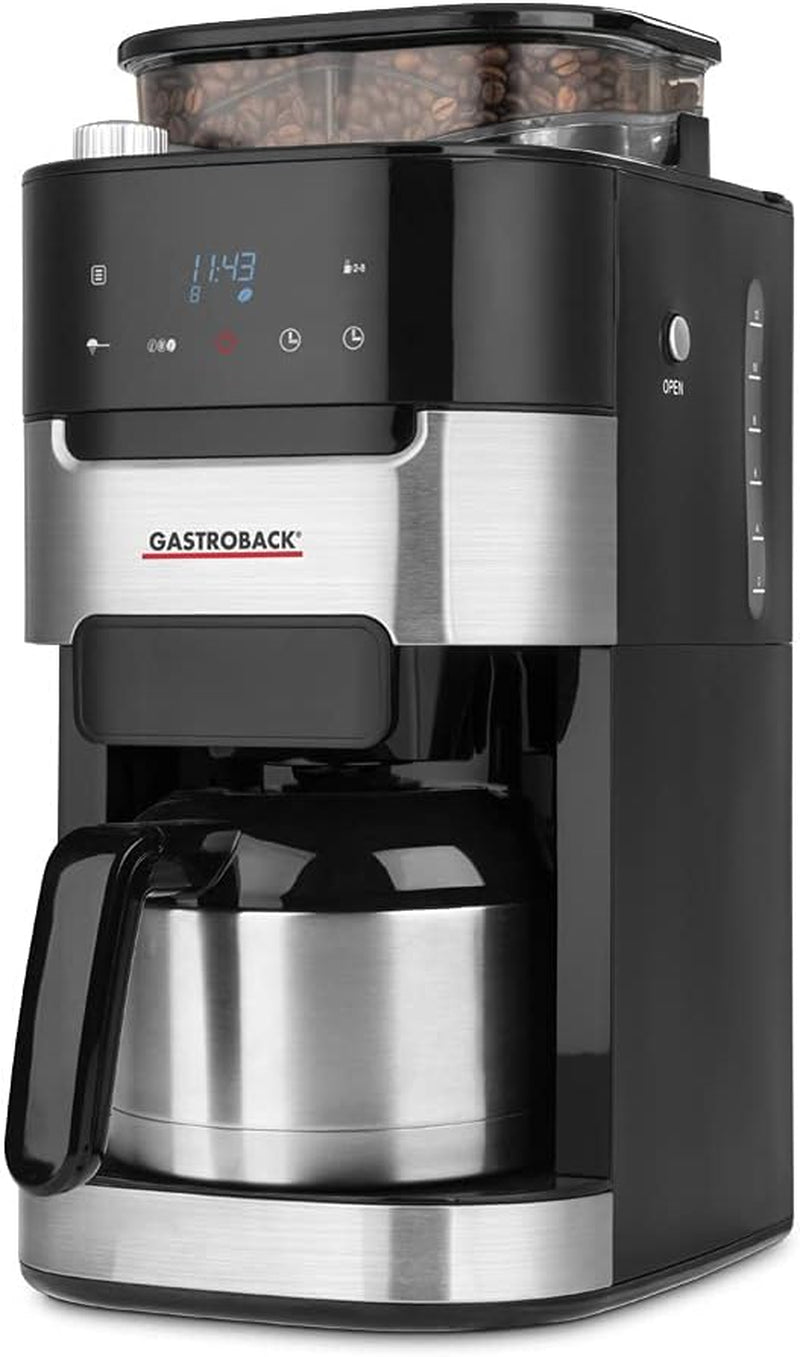 Ekspres termiczny GASTROBACK Grind & Brew Pro, srebrny, czarny
